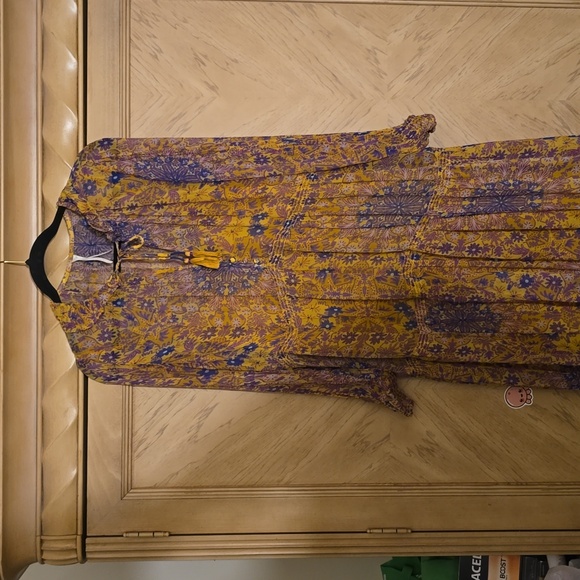 Anthropologie The Marais Printed Chiffon Dress. Multicolored. Size Small. NWOT. - Picture 13 of 15